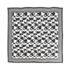 Fluevog Shoes Warped Hearts Scarf | Large Silk Scarf Black/White Best