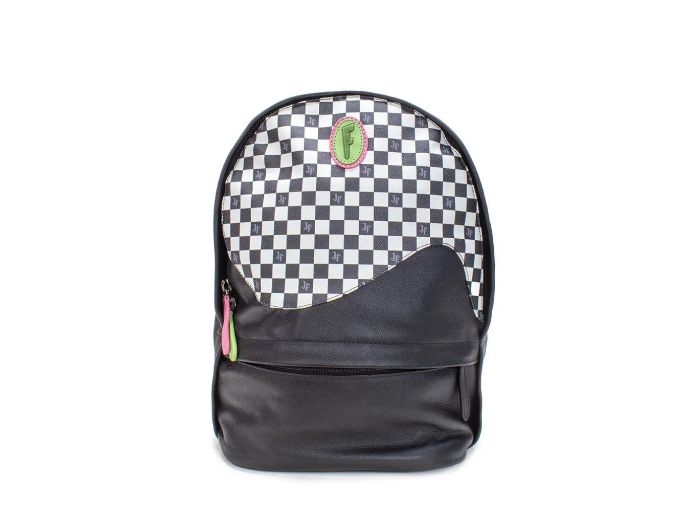 Fluevog Shoes Wavy Rhiannon | Layered Leather Backpack Multi/Check Online