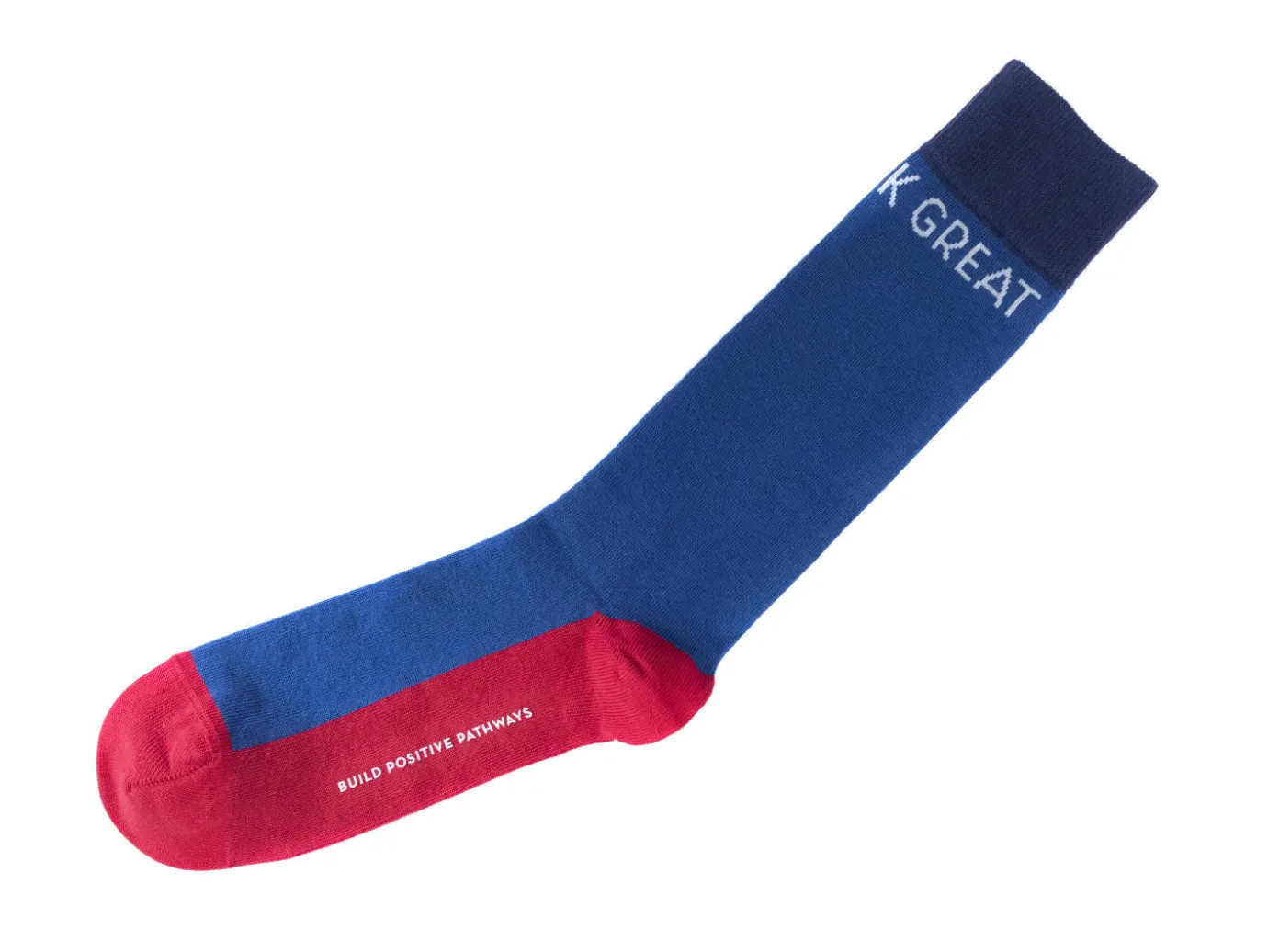Fluevog Shoes You Look Great Vog Socks | Contrast Crew Sock Blue Cheap