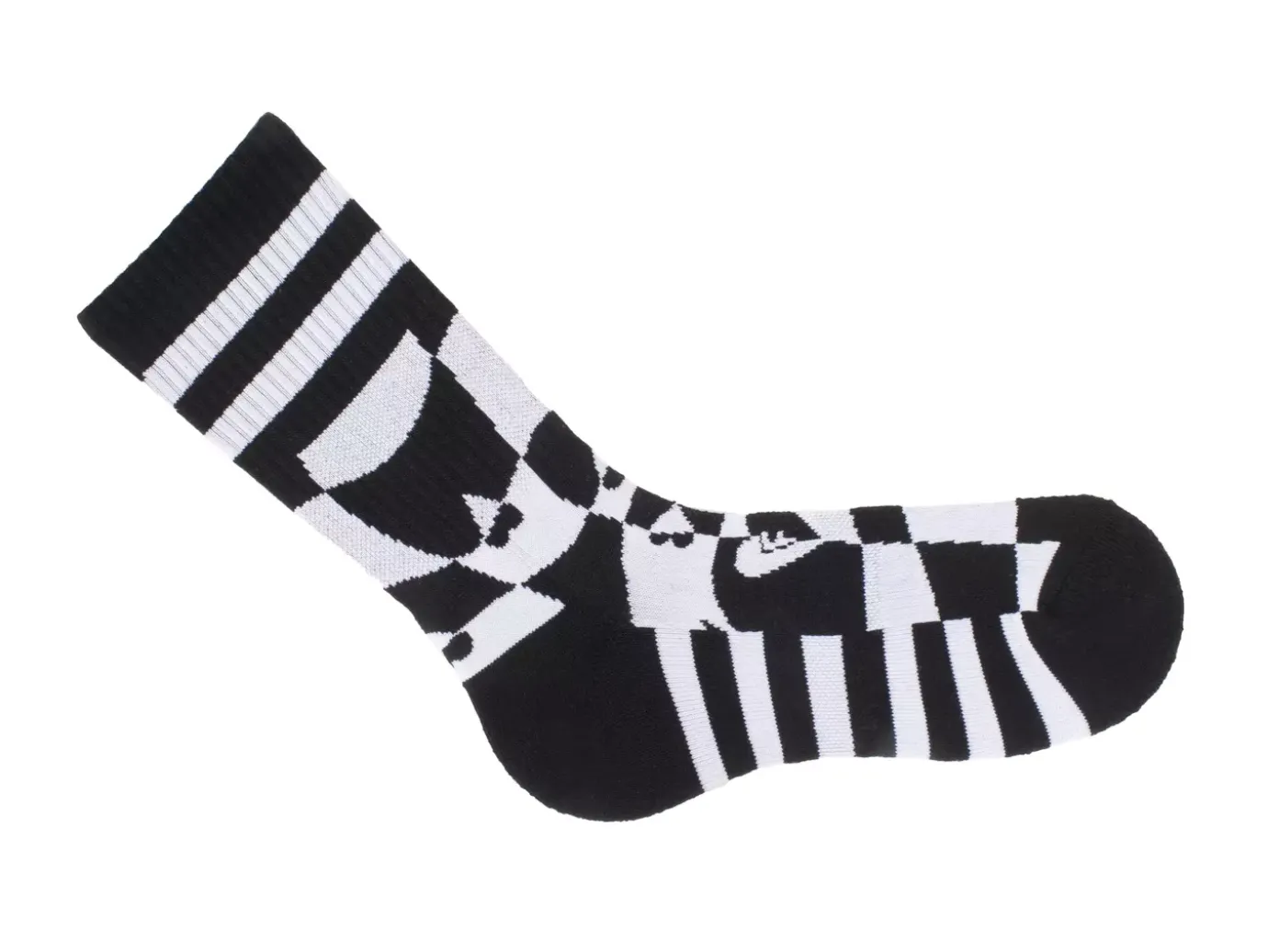 Fluevog Shoes Yuki Vog Socks | Checkered Heart Sport Sock Heart Warpy Checker Cheap