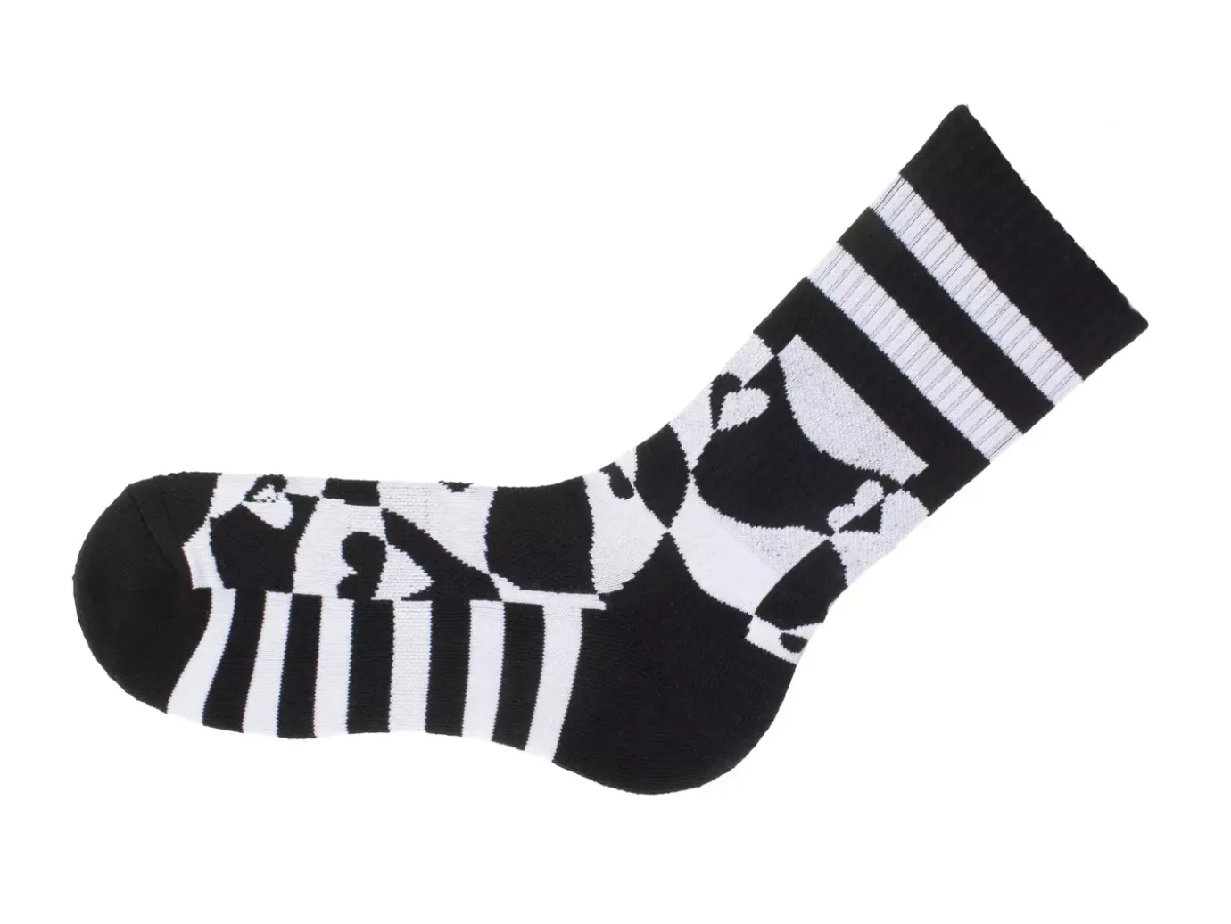 Fluevog Shoes Yuki Vog Socks | Checkered Heart Sport Sock Heart Warpy Checker Online